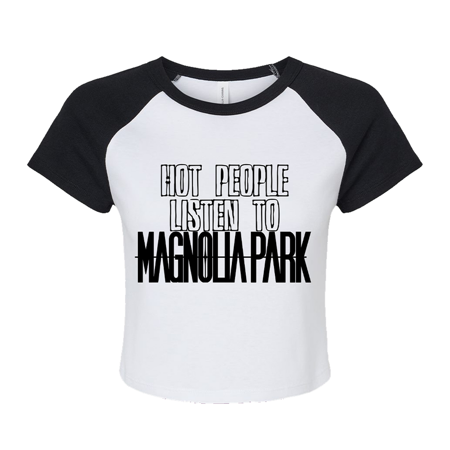 Hot People Cropped Raglan