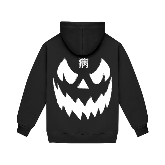 Pumpkin Face Hoodie (Black)