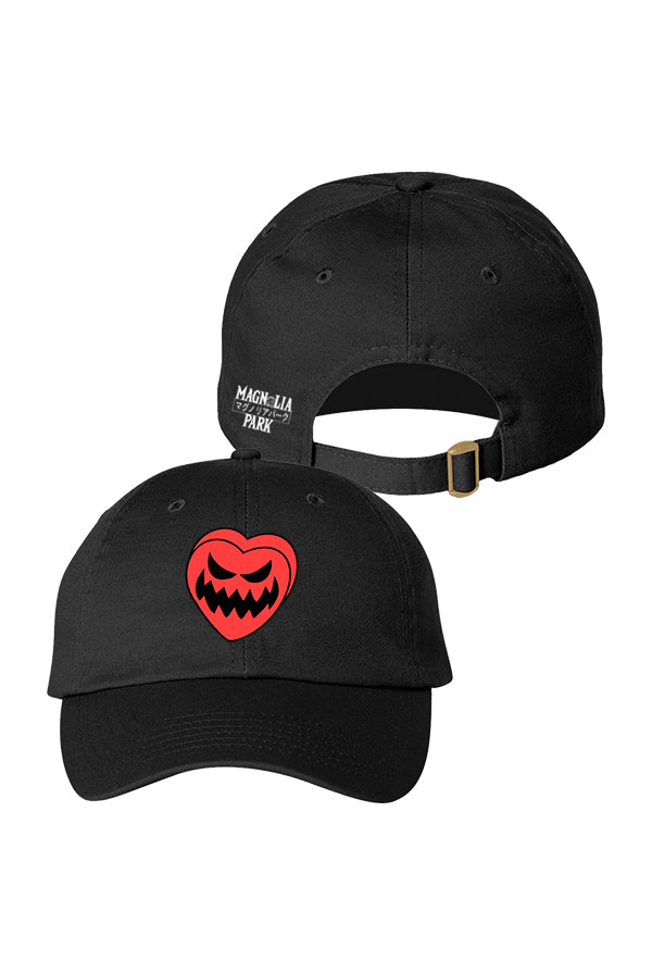 Candy Heart Dad Hat (Black)