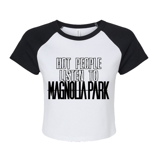 Hot People Cropped Raglan