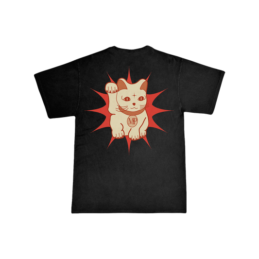 Lucky Cat Tee (Black)